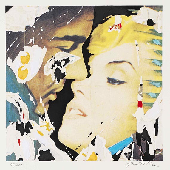 Mimmo Rotella - Marylin, I Volti (9 Bll.) - 