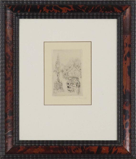 James Ensor - Candélabre et vase - Frame image