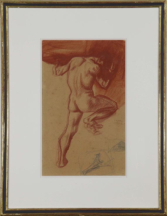 Franz von Stuck - Studie zu Sisyphos - Frame image