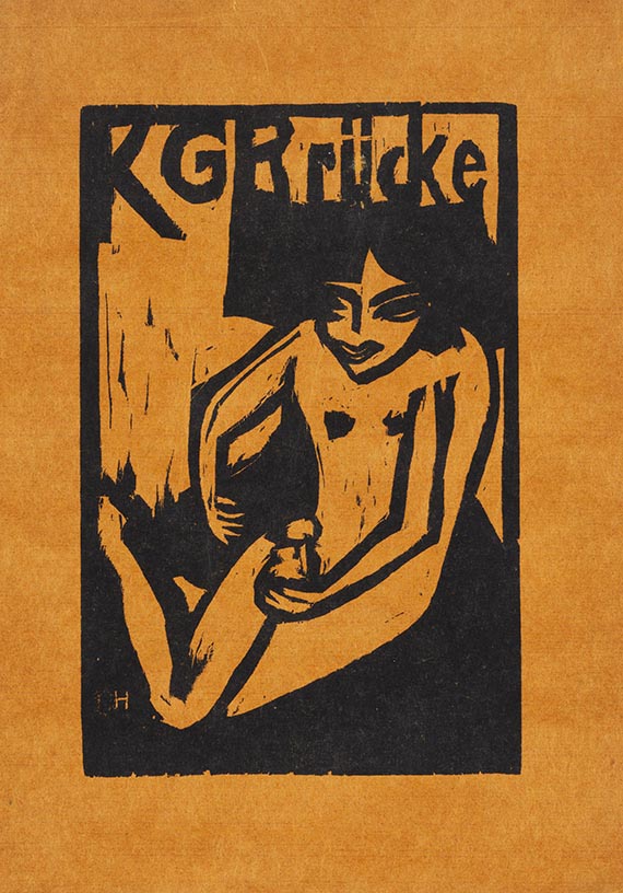  Ausstellungskatalog - Katalog zur Ausstellung der K.G. "Brücke" in der Galerie Arnold, Dresden, Schloßstraße