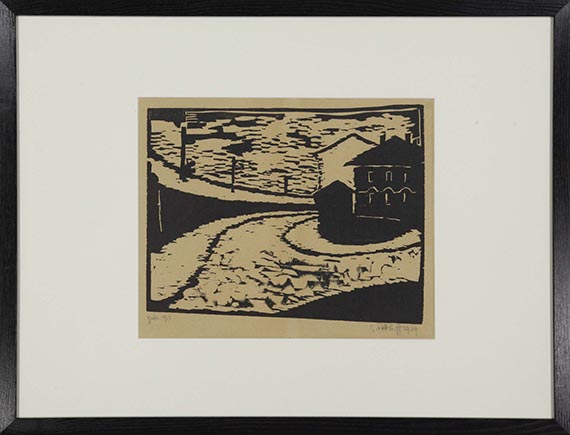 Karl Schmidt-Rottluff - Straßenbiegung - Frame image
