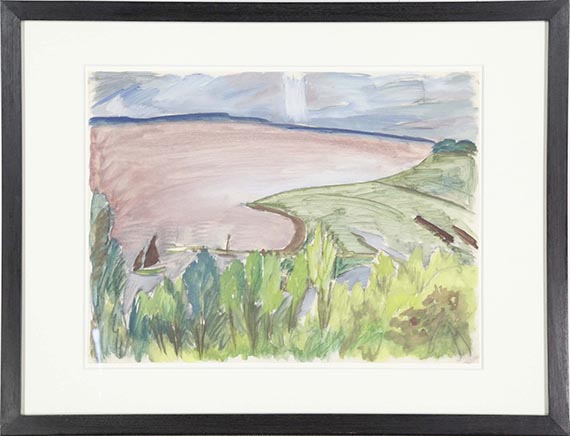 Erich Heckel - Blick auf die Förde - Frame image