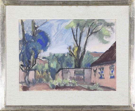 Erich Heckel - Häuser und Bäume - Frame image