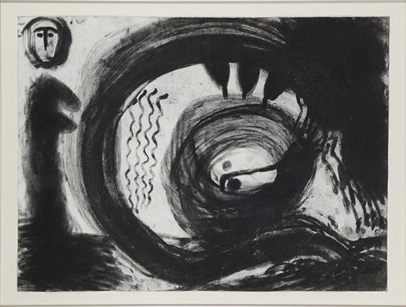 Miriam Cahn - Frau mit drei Körpern (3-teilig) - Frame image