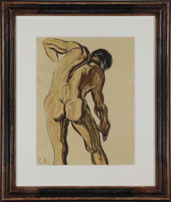 Christian Rohlfs - Männlicher Rückenakt - Frame image