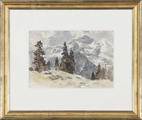 Edward Harrison Compton - Gebirgslandschaft - Frame image
