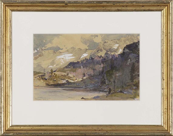 Edward Harrison Compton - Reedsee (Gastein) - Frame image