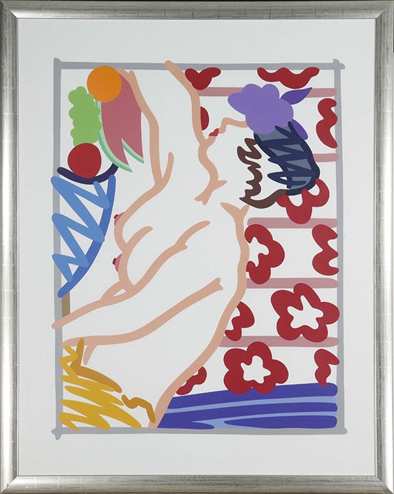 Tom Wesselmann - Judy reaching over table - Frame image