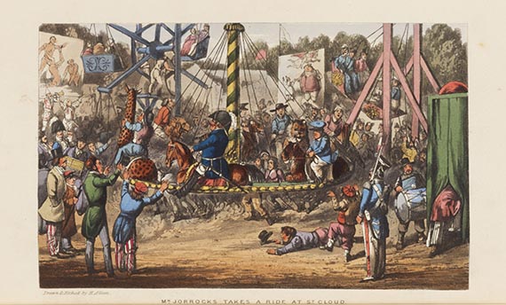 Friedrich Johann Justin Bertuch - London und Paris, 5 Bände der Reihe. - 7 Beigaben. - 