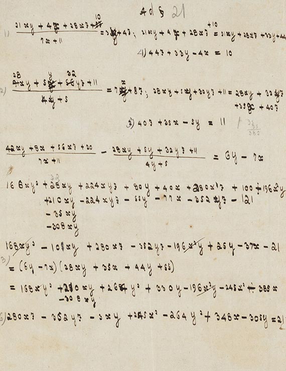 Johann Wolfgang von Goethe - Brief von Schreiberhand an den Mathematiker J. F. Posselt. 1 S. - 