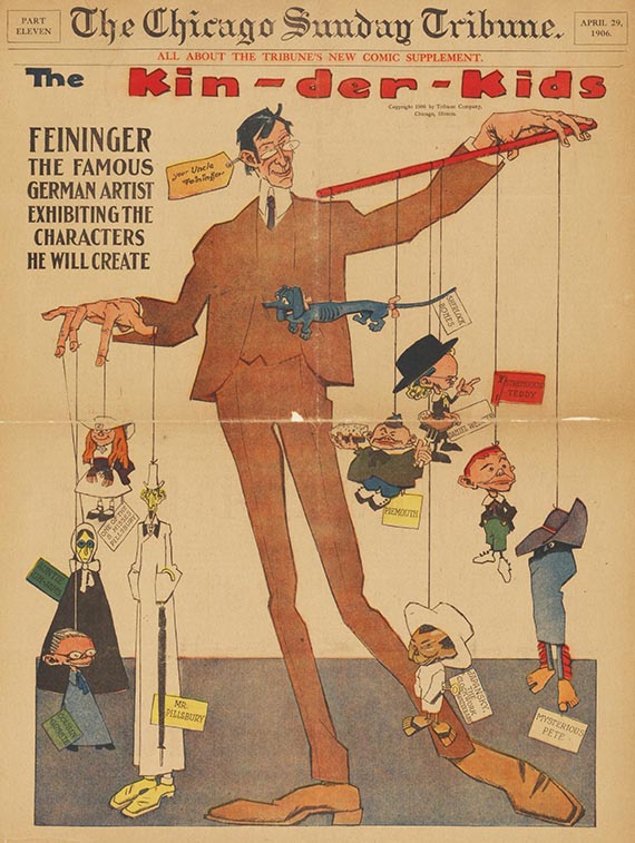 Lyonel Feininger - Sammlung von 33 Comicstrips aus der Chicago Tribune - 