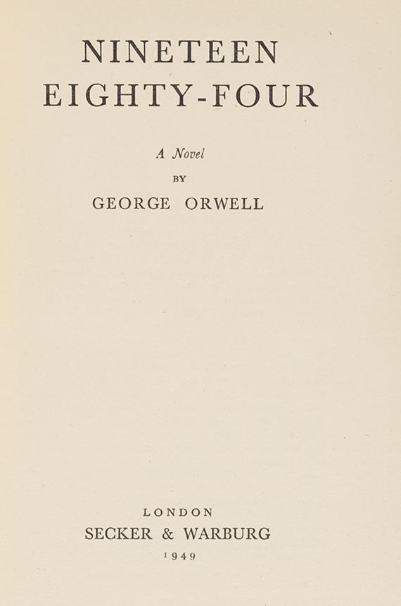 George Orwell - Nineteen eighty-four