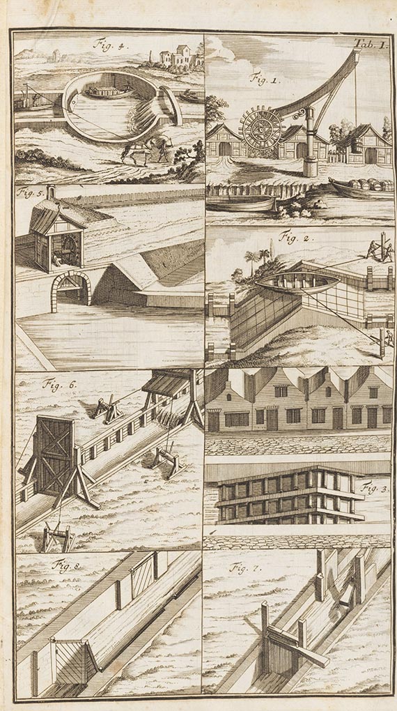 Leonhard Christoph Sturm - Sammelband Architekur und Baukunst. 10 Teile in 1 Band