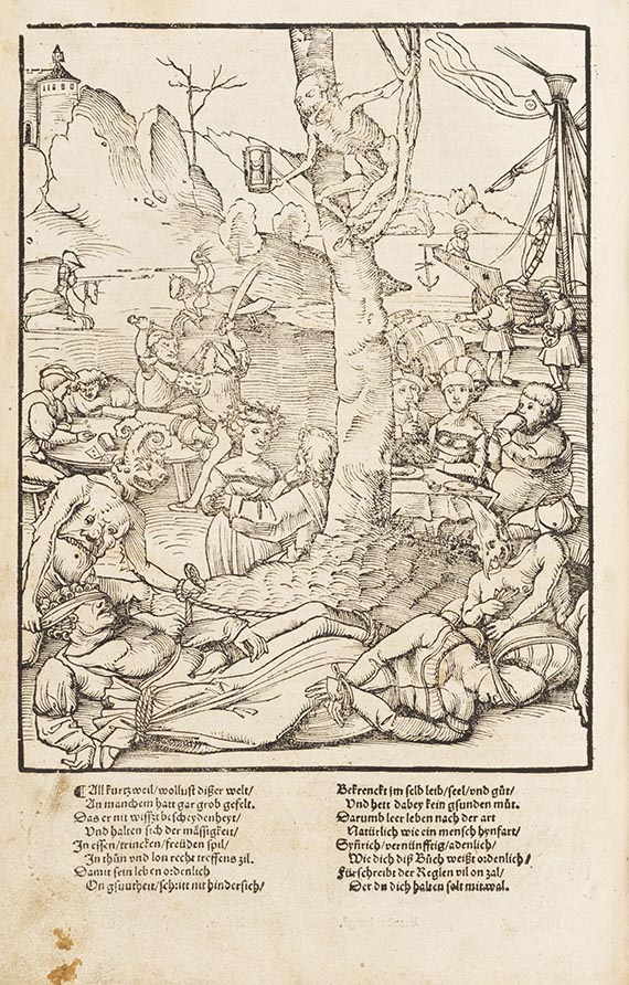  Ibn Butlan - Schachtafelen der Gesuntheyt. Vorgeb.: 2 Werke von Thurneisser - 