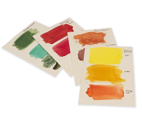 Erich Heckel - Farbenlehre (Farbmusterbuch) - 