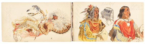 Karl Bodmer - Eigenhändiges Skizzenbuch - 
