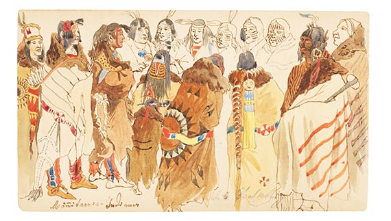 Karl Bodmer - Eigenhändiges Skizzenbuch - 