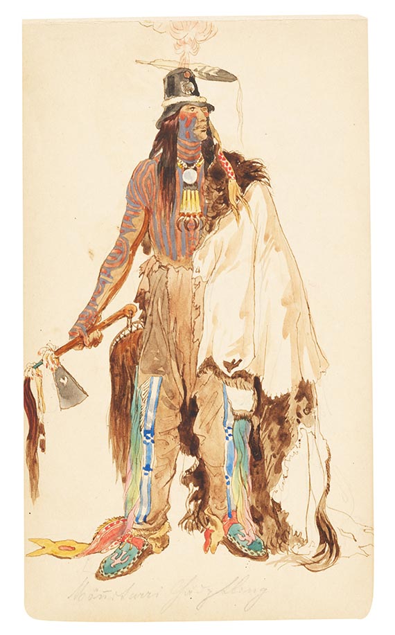 Karl Bodmer - Eigenhändiges Skizzenbuch - 