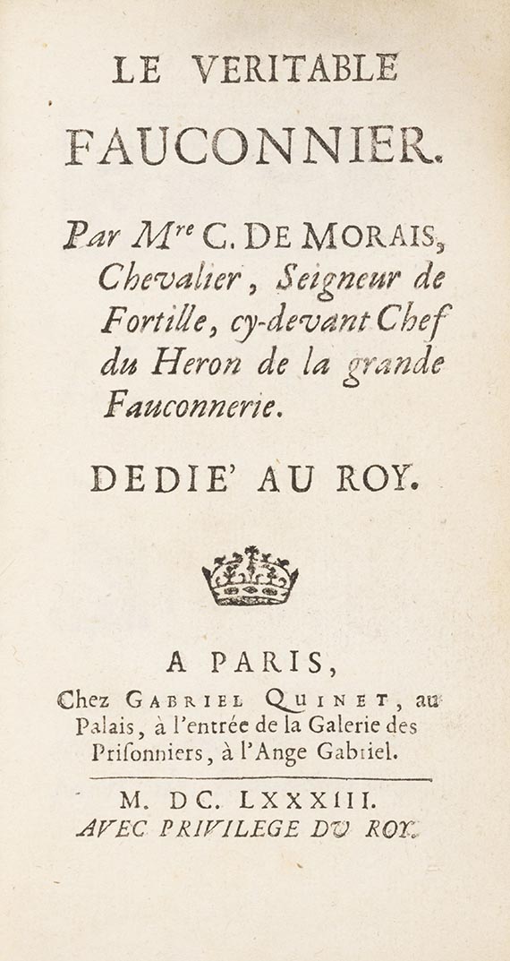 Charles de Morais de Fortille - Le véritable fauconnier