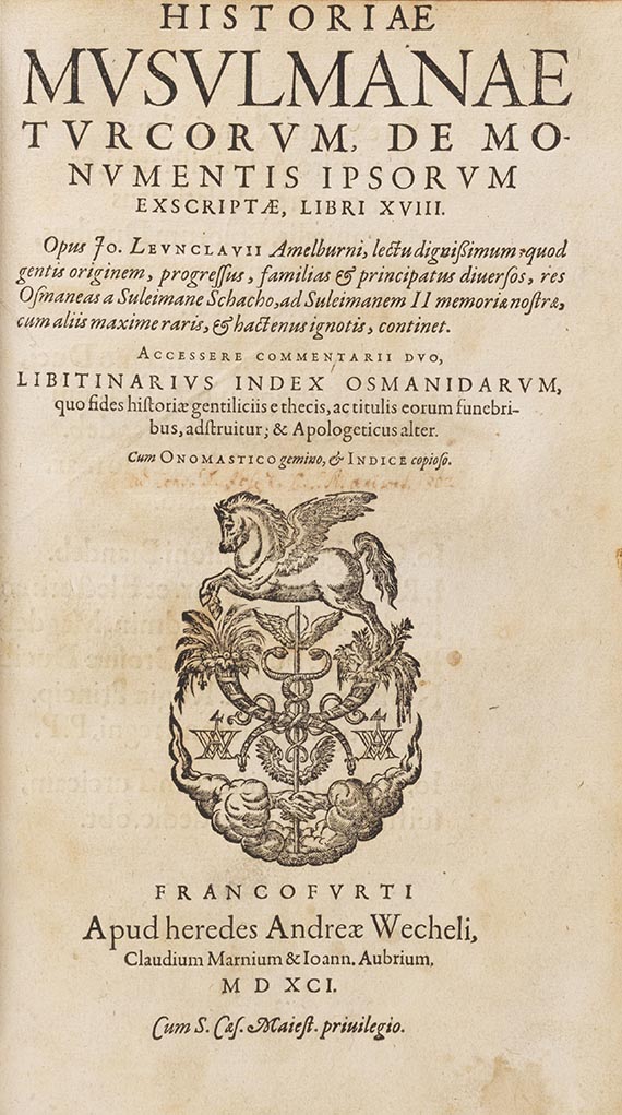 Johannes Leunclavius - Historiae Musulmanae Turcorum - 
