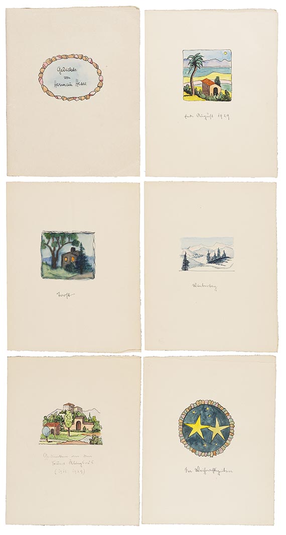 Hermann Hesse - Gedichte. Aquarelle mit Gedichten - 
