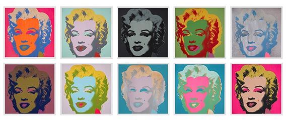 Andy Warhol - Marilyn Monroe (10 Blatt) - 