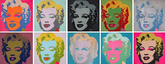 Warhol - Marilyn Monroe (10 Blatt)