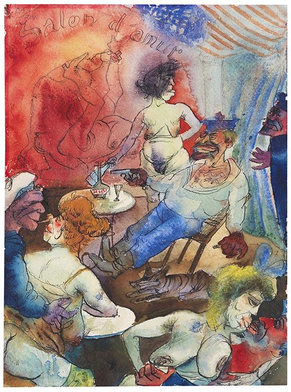 Otto Dix - Salon d'amur (Matrosenkneipe)