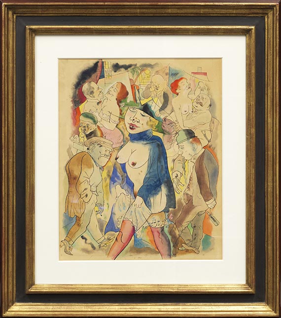 George Grosz - Walzertraum (Vorlage für "Ecce Homo", Blatt 13) - Frame image