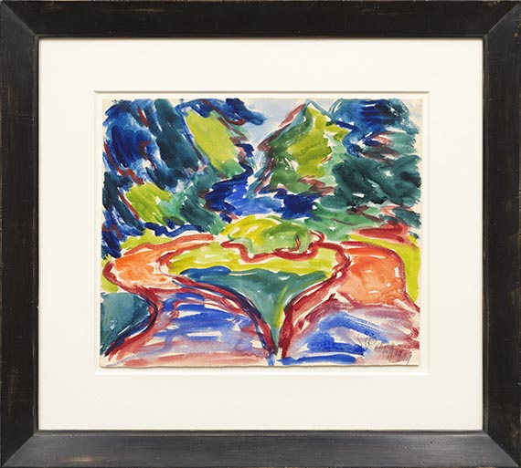 Karl Schmidt-Rottluff - Weggabelung - Frame image
