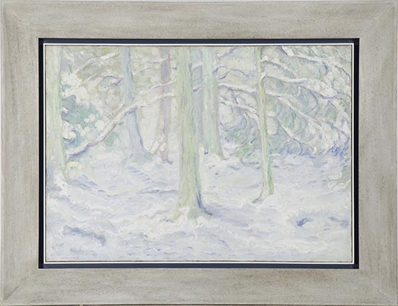 Franz Marc - Verschneiter Wald - Frame image