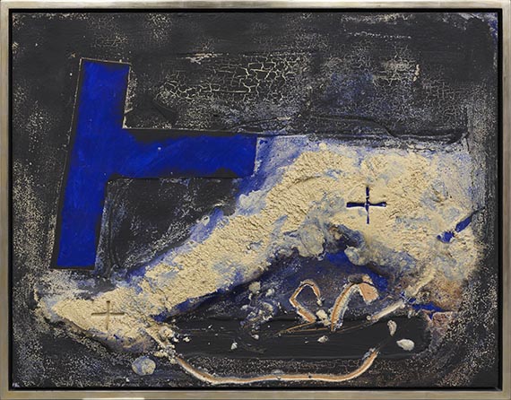 Antoni Tàpies - Cama i blau - Frame image
