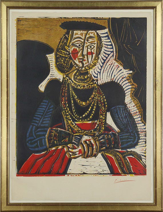 Pablo Picasso - Portrait de jeune fille, d'après Cranach le jeune. II - Frame image