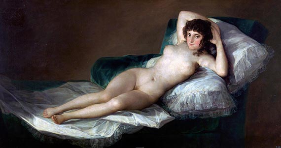 Illustration for: Francisco Goya y Lucientes, La maja desnuda (The Naked Maja), 1795–1800, oil on canvas, Museo Nacional del Prado, Madrid.