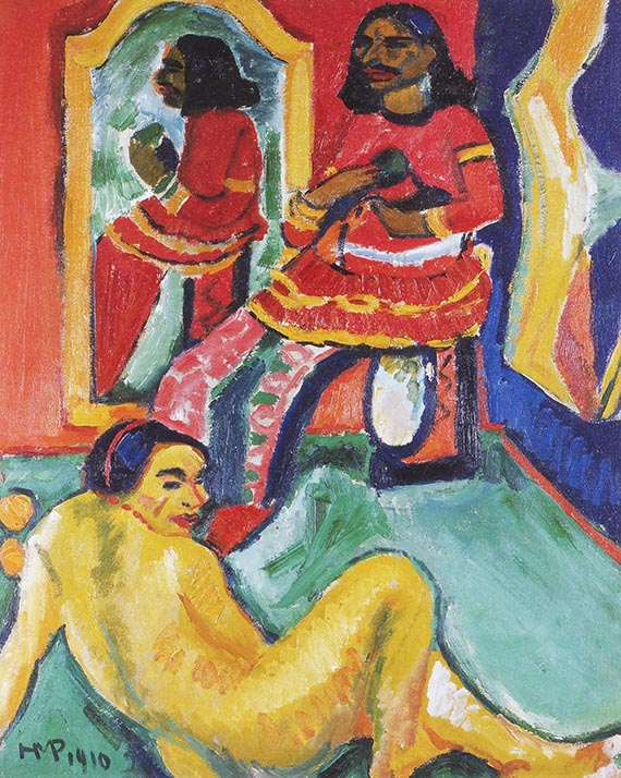 Illustration for: Max Pechstein, Inder und Weib, 1910, oil on canvas, Saint Louis Art Museum.