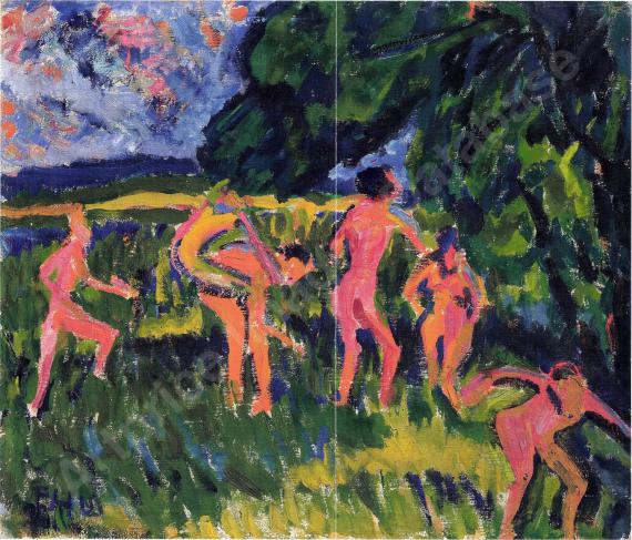 ERICH HECKELBadende am Waldteich...