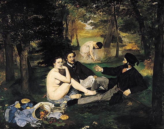 Illustration for: Edouard Manet, Le Déjeuner sur l’herbe (Lunch on the Grass), 1861, oil on canvas, Musée d'Orsay, Paris.