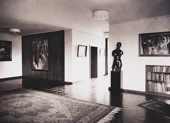 Illustration  for: Berliner Bild-Bericht, 1930, House Lange, residential hall. © VG Bild-Kunst, Bonn 2025