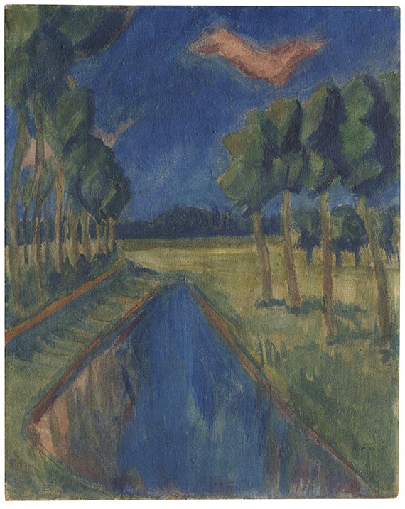 Erich Heckel - Kleine Flusslandschaft