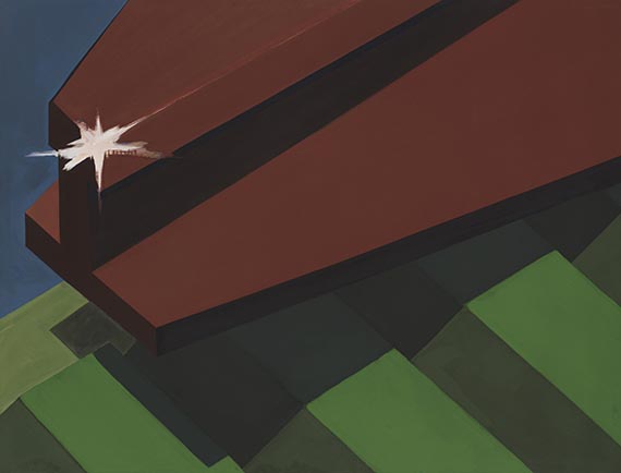 Markus Lüpertz - Eisenbahnschienen-Motte (Dithyrambisch)