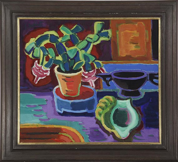 Karl Schmidt-Rottluff - Kaktus, Muschel und Schale - Frame image