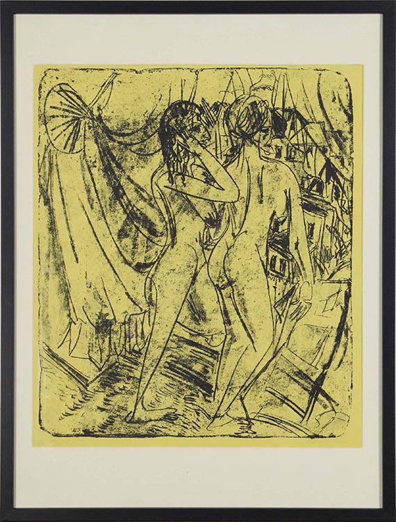 Ernst Ludwig Kirchner - Zwei Akte am Atelierfenster - Frame image