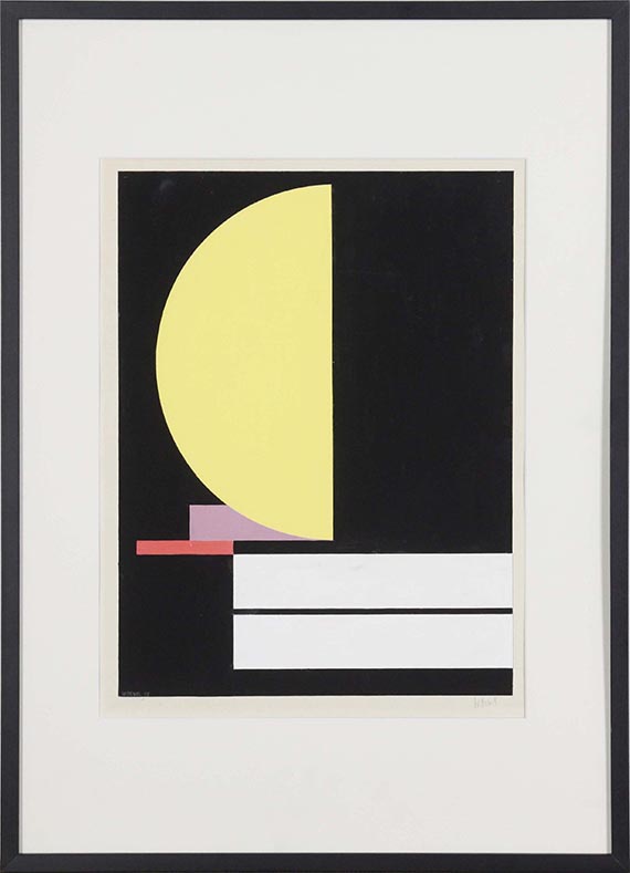 Walter Dexel - Figuration mit gelber Halbscheibe - Frame image