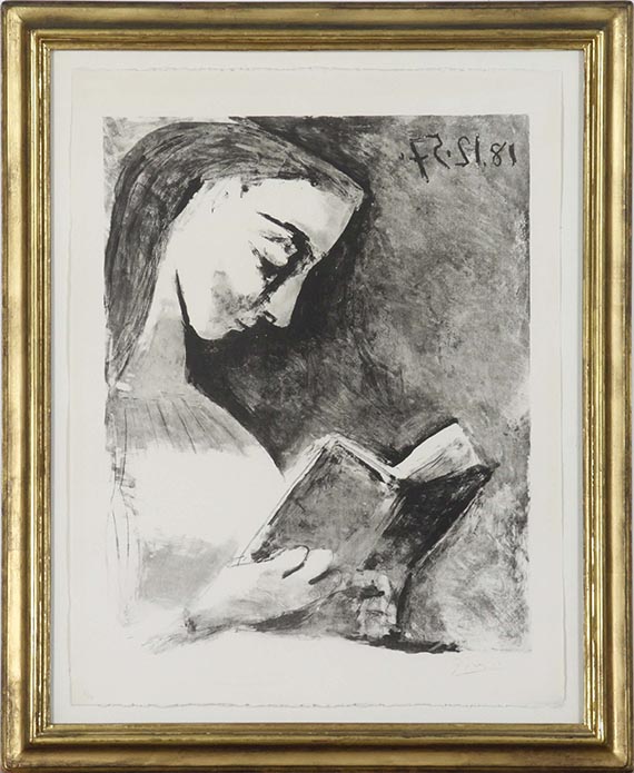 Pablo Picasso - Jacqueline lisant - Frame image