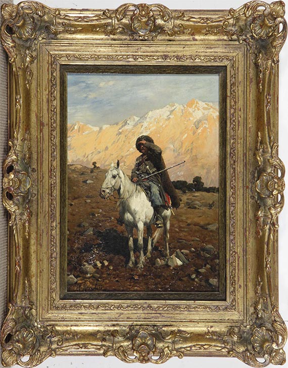 Alfred von Wierusz-Kowalski - Ein kaukasischer Reiter - Frame image
