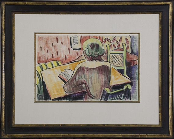 Karl Schmidt-Rottluff - Beim Lesen - Frame image