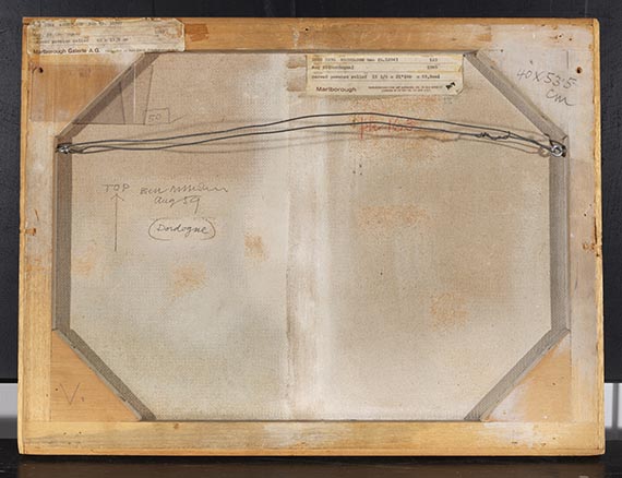 Ben Nicholson - Aug. 59 (Dordogne) - Back side
