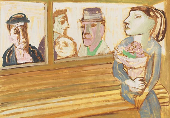 Karl Hubbuch - In der Straßenbahn