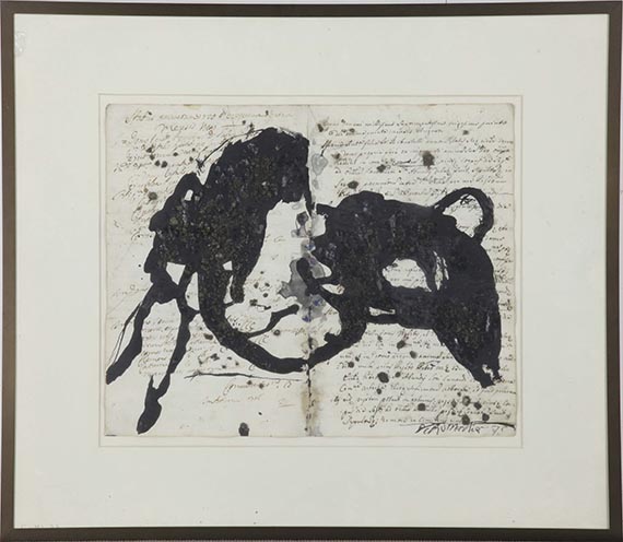 Emil Schumacher - G - ML 23 (Latino Maccheronico) - Frame image