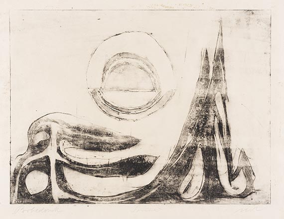 Rolf Nesch - Sonne (aus: "Schnee")